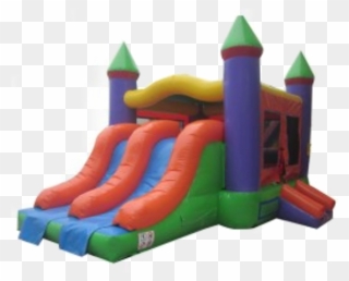 Fun Time Clipart Outdoor Party - Inflatable Castle - Png Download