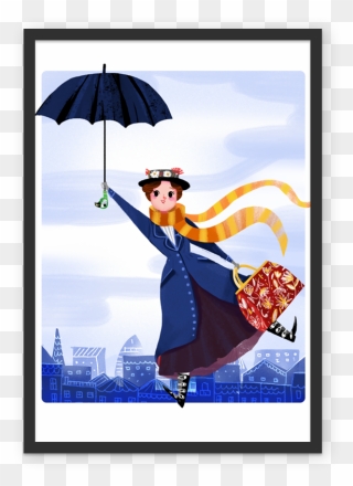 Mary Poppins Artist Illustration Illustrator - Free Mary Poppins Illustrations Clipart