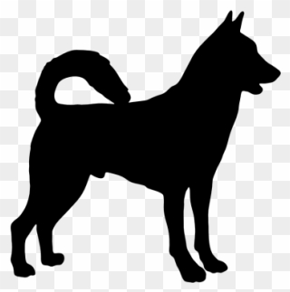 Canaan Dog Working Dog Dog Breed Animal Clip Art - Canaan Dog Silhouette - Png Download