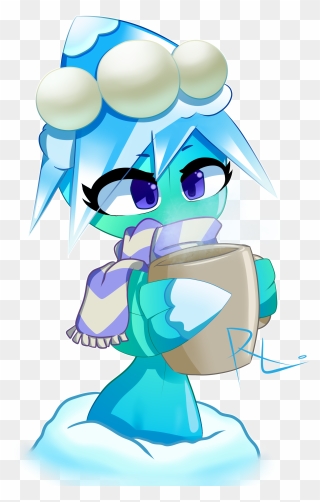 Missile Toe Drinking Coffee Variant - Missile Toe Pvz 2 Clipart