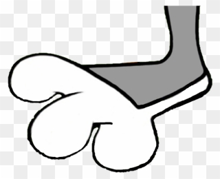 Bugs Bunny Toe Spread Right Foot - Bugs Bunny Feet Clipart