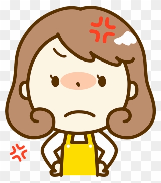 Woman Angry Clipart - イライラ イラスト - Png Download