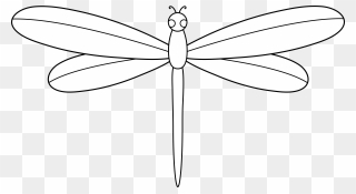 Dragonfly Line Art - Dragonfly Clipart