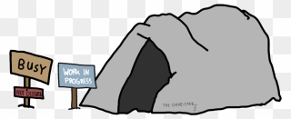 Cave-time - Work In A Cave Clipart