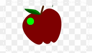 Apple With Worm Svg Clip Arts - Apple With Worm Img - Png Download