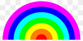 Color Rainbow Cliparts - Seven Colours Of The Rainbow - Png Download