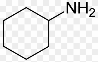 Cyclohexylamine 2d Skeletal - Cyclohexyl Isocyanide Clipart