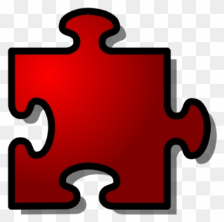 Jigsaw Red 10 Png Clip Art - Autism Puzzle Piece Red Transparent Png