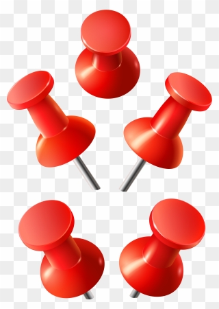 Red Pins Png Art - Push Pins Clipart Png Transparent Png