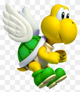 Nintendo Fanon Wiki - Super Mario Flying Turtle Clipart