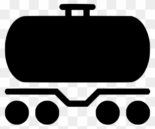 Cystern Railcar - Svg Rail Car Clipart