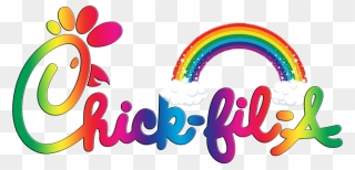 Chick Fil A Rainbow Logo Clipart