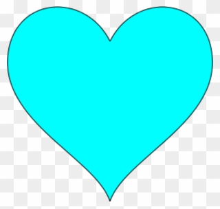 Clipart Heart Symbol - Light Blue Heart Transparent - Png Download