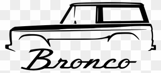 Car Speeding Away Clipart Svg Transparent Hello And - Early Bronco Clip Art - Png Download