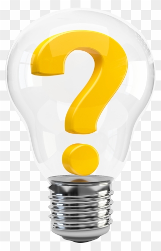 Light Bulb With Question Mark Clipart