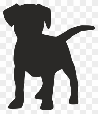 Dog Silhouette Puppy - Silhouette Puppy Jack Russell Clipart