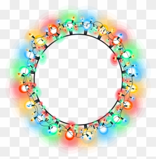 Christmas Light In Circle Clipart