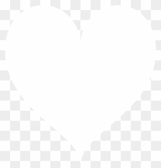 Heart Icon Vector White Clipart
