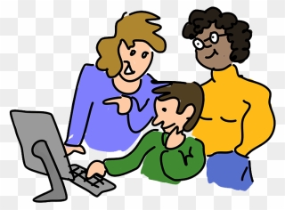Conference Clipart Parent Teacher - People Working Together Clip Art - Png Download
