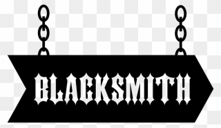Blacksmith Silhouette Transparent - Medieval Sign Clipart - Png Download