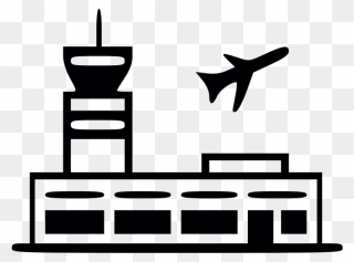Clipart Airplane Control Tower - Airport Icon Png Transparent Png