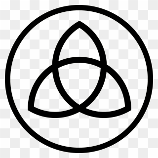 The Trinity Knot Is Also Called The Triquetra And Is one - Past Present Future Dark Clipart
