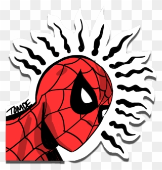 Golden Age Spider Man With Spider Senses Around His - Spider Sense Clipart