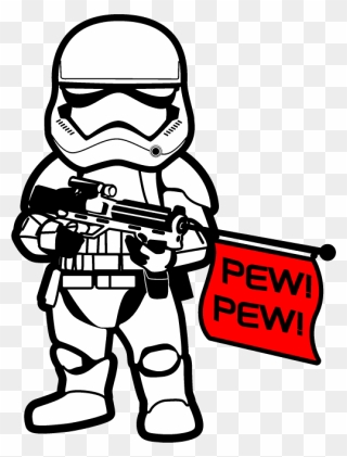 First Order Stormtrooper Cartoon Clipart