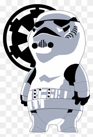 Stormtrooper Draw - Galactic Empire Clipart