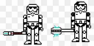 Line Drawing Executioner Storm Trooper Clipart