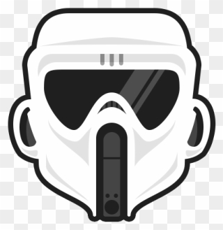 Trooper Scout Illustration Dailydoodle Sticker Stormtrooper - Diving Mask Clipart