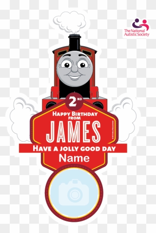 Clipart Train Happy Birthday, Clipart Train Happy Birthday - James The Tank Engine Tshirt - Png Download