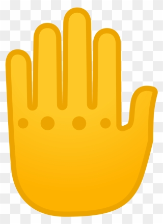 Raised Back Of Hand Icon - Back Of Hand Emoji Clipart