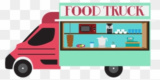 Food Truck Taco Kebab - School Project Food Truck Clipart