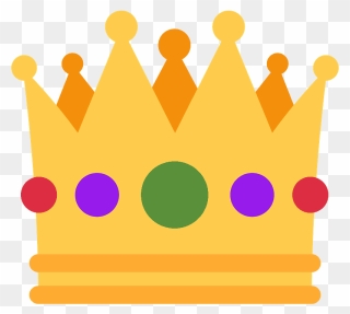 Crown Emoji Clipart - Twitter Crown Emoji - Png Download