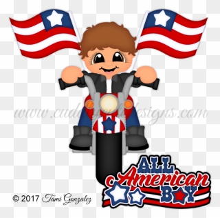 All American Boy - Cartoon Clipart