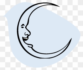 Moon Clipart Coloring - Png Download