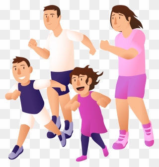 Transparent Diabetes Clipart - Family Exercise Png