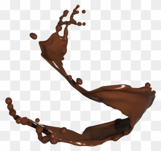 Chocolate Milk Splash Png - Splash Melted Chocolate Png Clipart