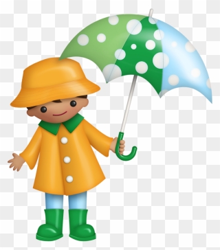 Children Under Umbrella Clip Art - Png Download