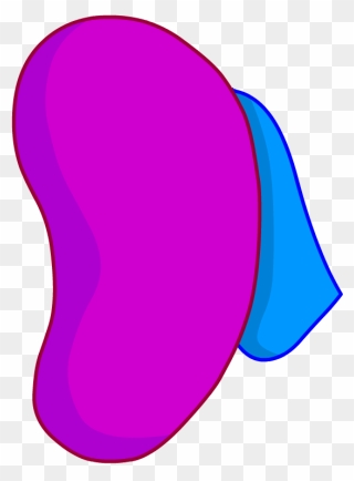 Purple Clipart Jelly Bean - Jelly Bean Body - Png Download