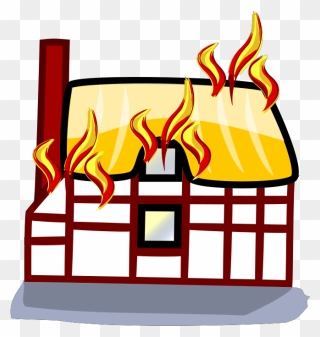 Animated House On Fire Clipart