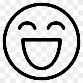 Transparent Excited Face Png - Laugh Icon Transparent Background Clipart