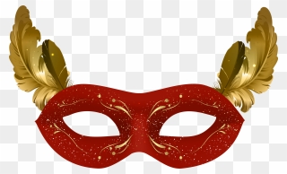 Red Carnival Mask Png Clip Art - Red Masquerade Mask Png Transparent Png