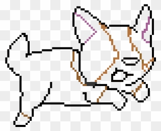 Corgi Dog Pixel Art Clipart