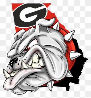 University Of Georgia Georgia Bulldogs Women"s Basketball - Cartoon Georgia Bulldogs Mascot Clipart