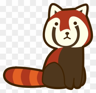 Red Panda Animal Clipart - 動物園 レッサーパンダ イラスト - Png Download