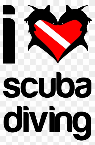 Love Scuba Diving Tote Bag Clipart