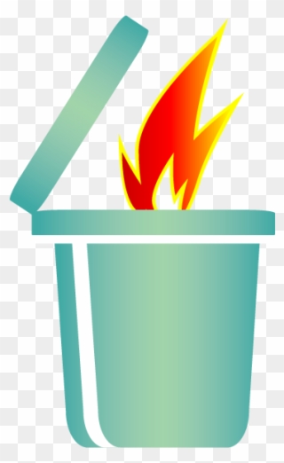 Trash Fire Depicting Way People Destroy Log Files - Portable Network Graphics Clipart