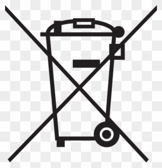 Trash Can Crossed Out Clipart